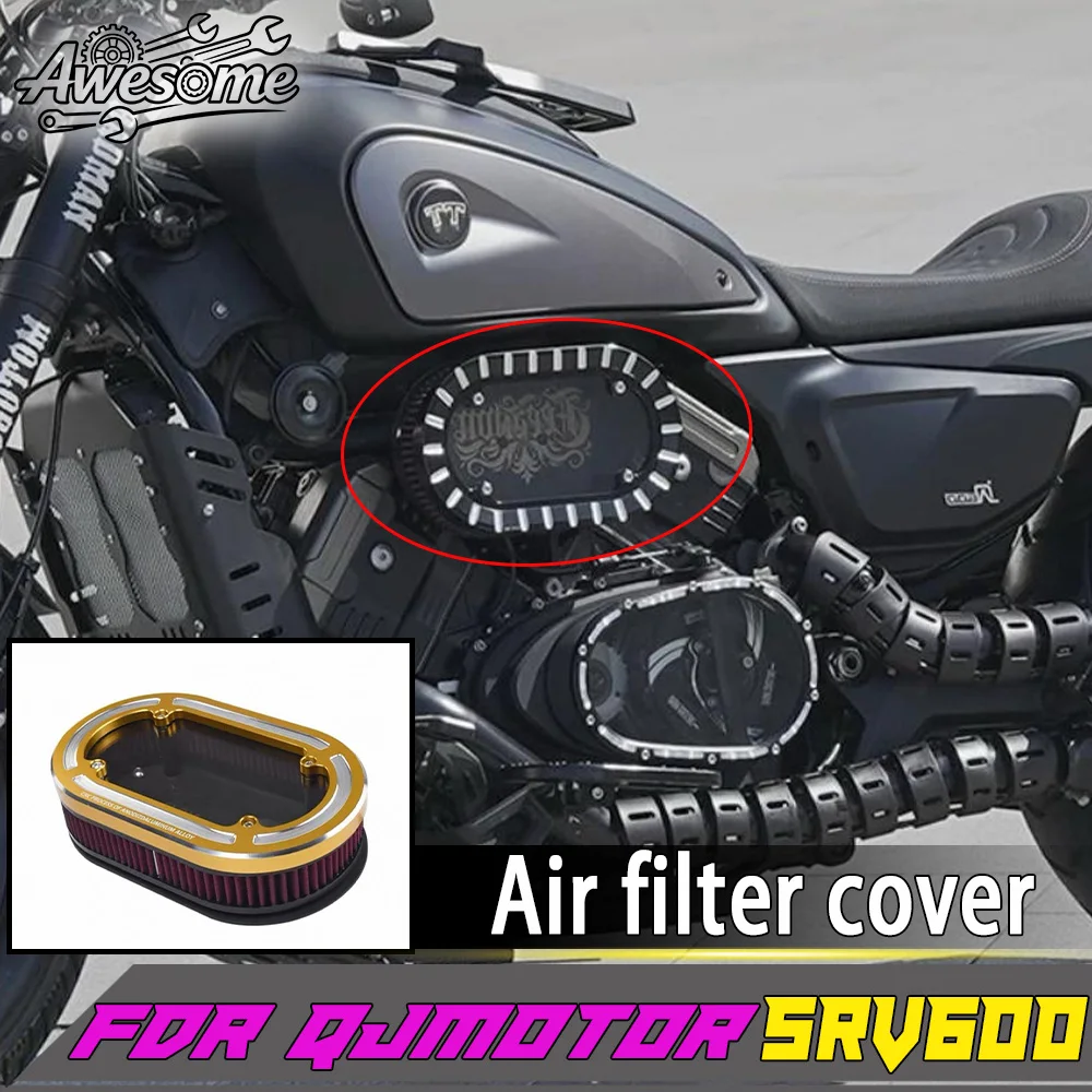 For Fit QJMOTOR SRV 600V Modified Various Styles Of Left And Right Air Filter Cover