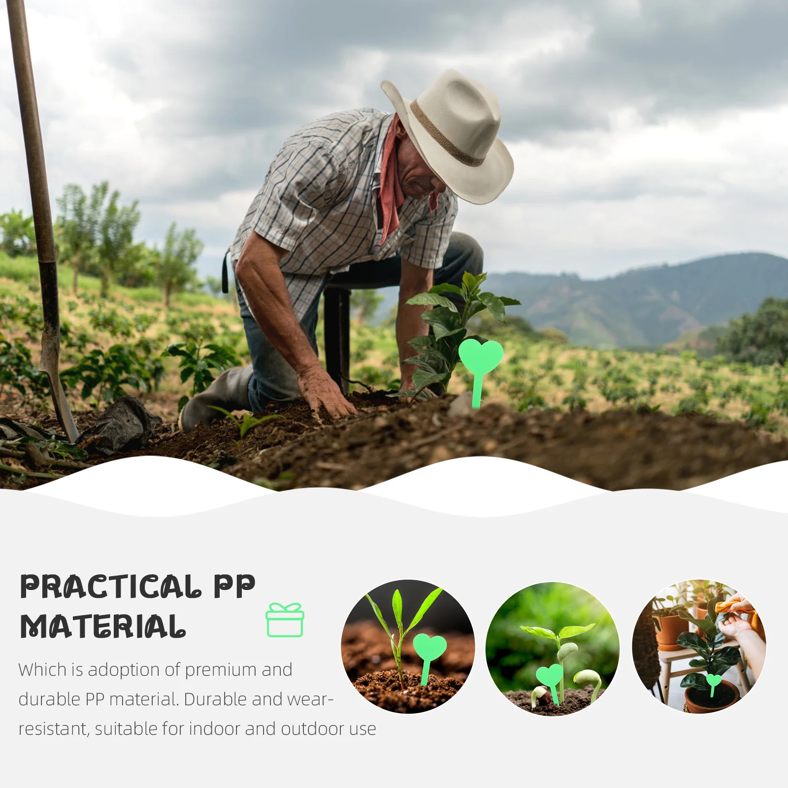 

100Pcs Plant Labels Durable Plastic Garden Markers Pointed Design for Easy Soil Insertion Plant Identification Tags