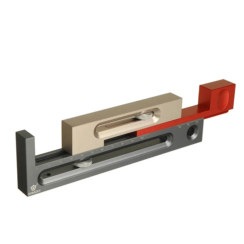 Table saw seam adjuster tenon and tenon adjuster movable gauge multi-functional length compensator