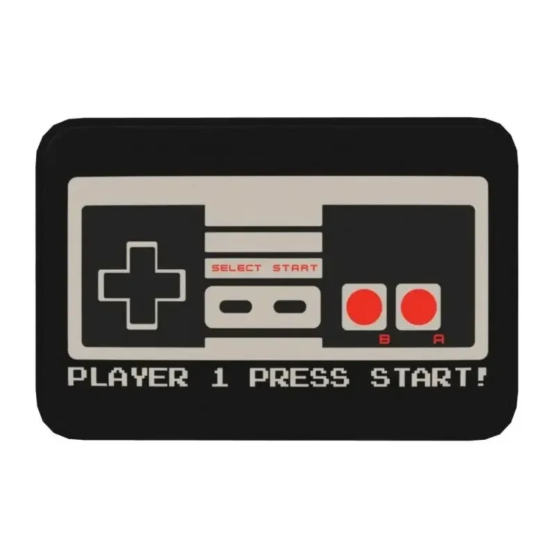 Personalized Retro Gamer Controller Doormat Mat Anti-Slip Video Game Gaming Gamepad Kitchen Bath Garden Rug Carpet