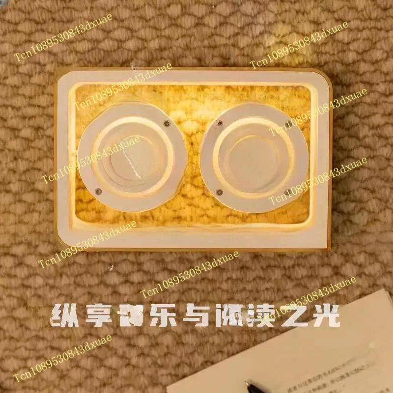 Wireless Bluetooth Speaker with Duel Horn Transparent Comfortable Reading Light Portable Stereo HIFI Sound Quality Music Box