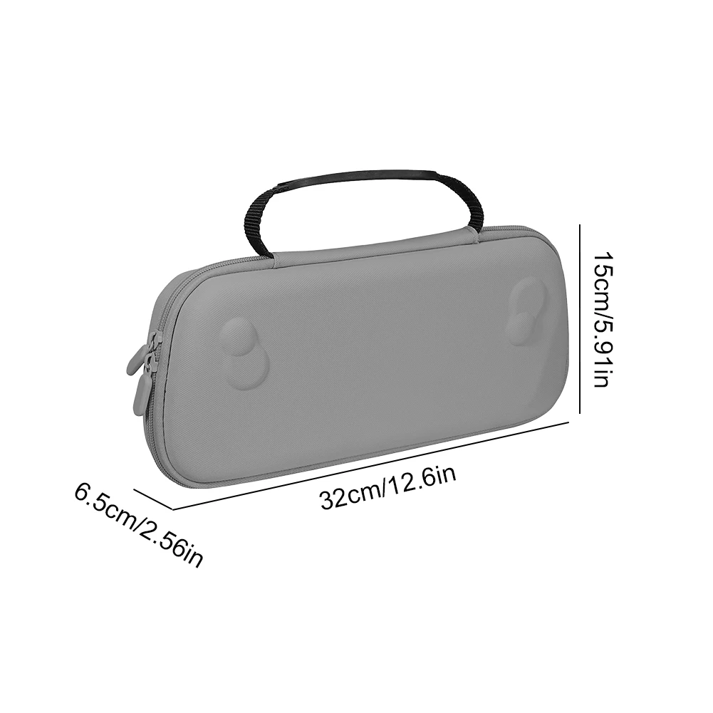 For ASUS ROG ALLY X Handheld Game Console Carrying Case Portable Anti-Scratch Zipper Handbag/TPU Silicone Cover Game Accessories