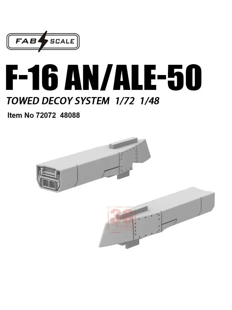 Fab scale 3D resin printing kit FA480888 F-16AN/ALE-50 Towed Decoy System 1/72 1/48