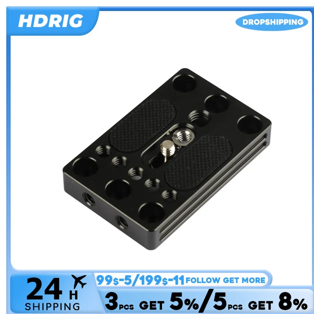 HDRiG Universal Camera Plate Quick Release Plate Tripod Adapter Mount With 1/4