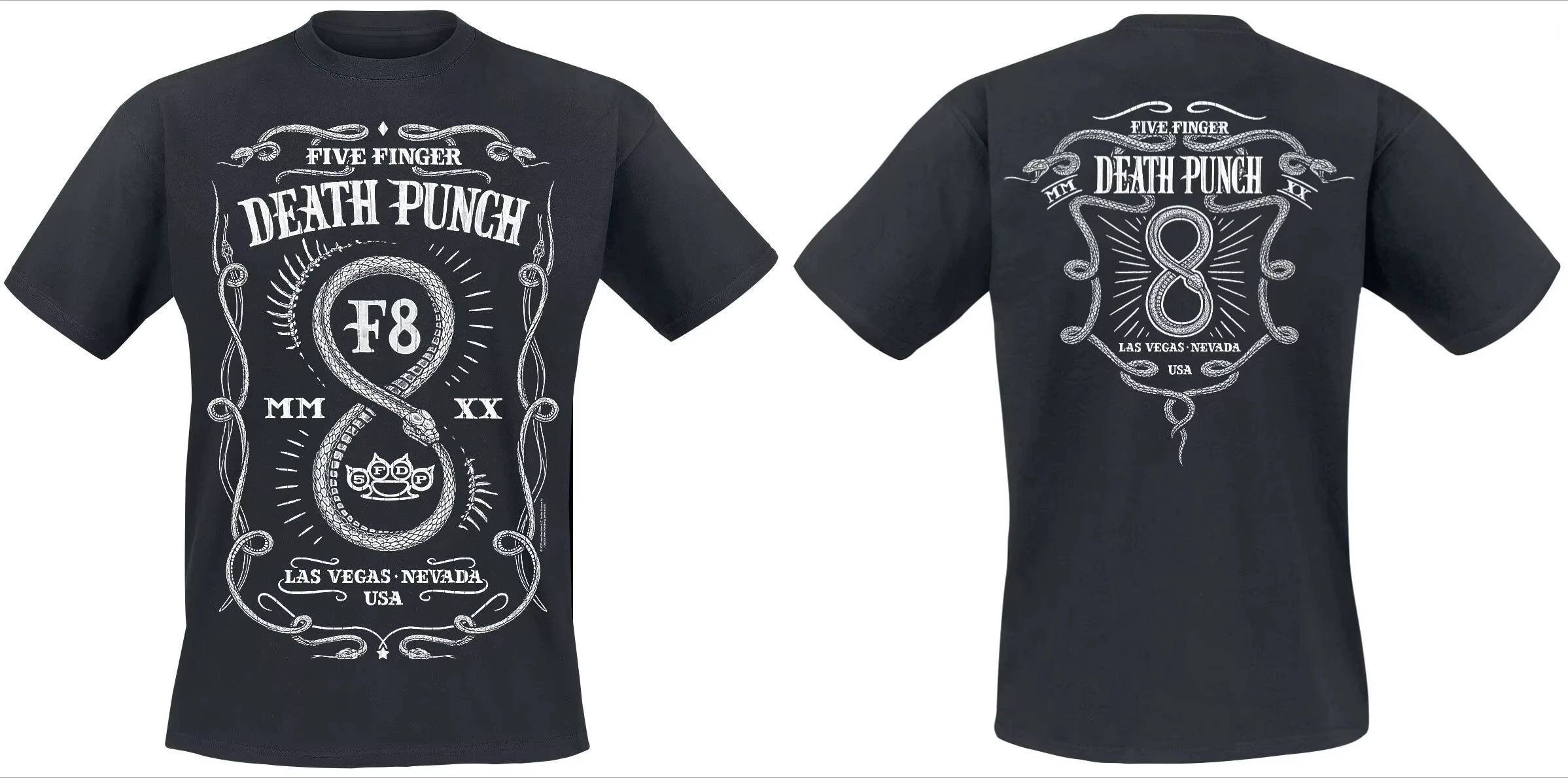 2026 New Cool Five Finger Death Punch Bloody Skull Print T-Shirt  Cotton Unisex Metal Fans Casual Tee view 5
