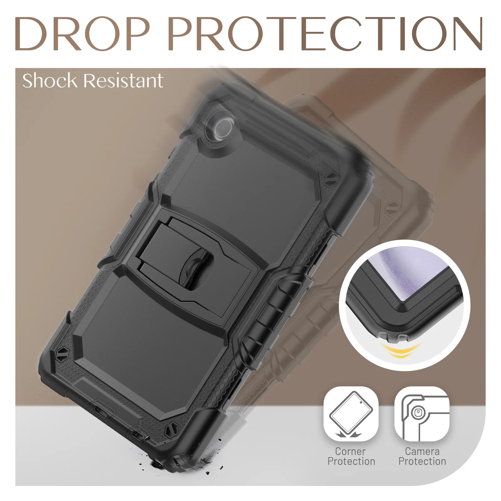 Tablet Protective Case Shell Smart Stand Cover for Galaxy Tab A9 2023 SM-X115