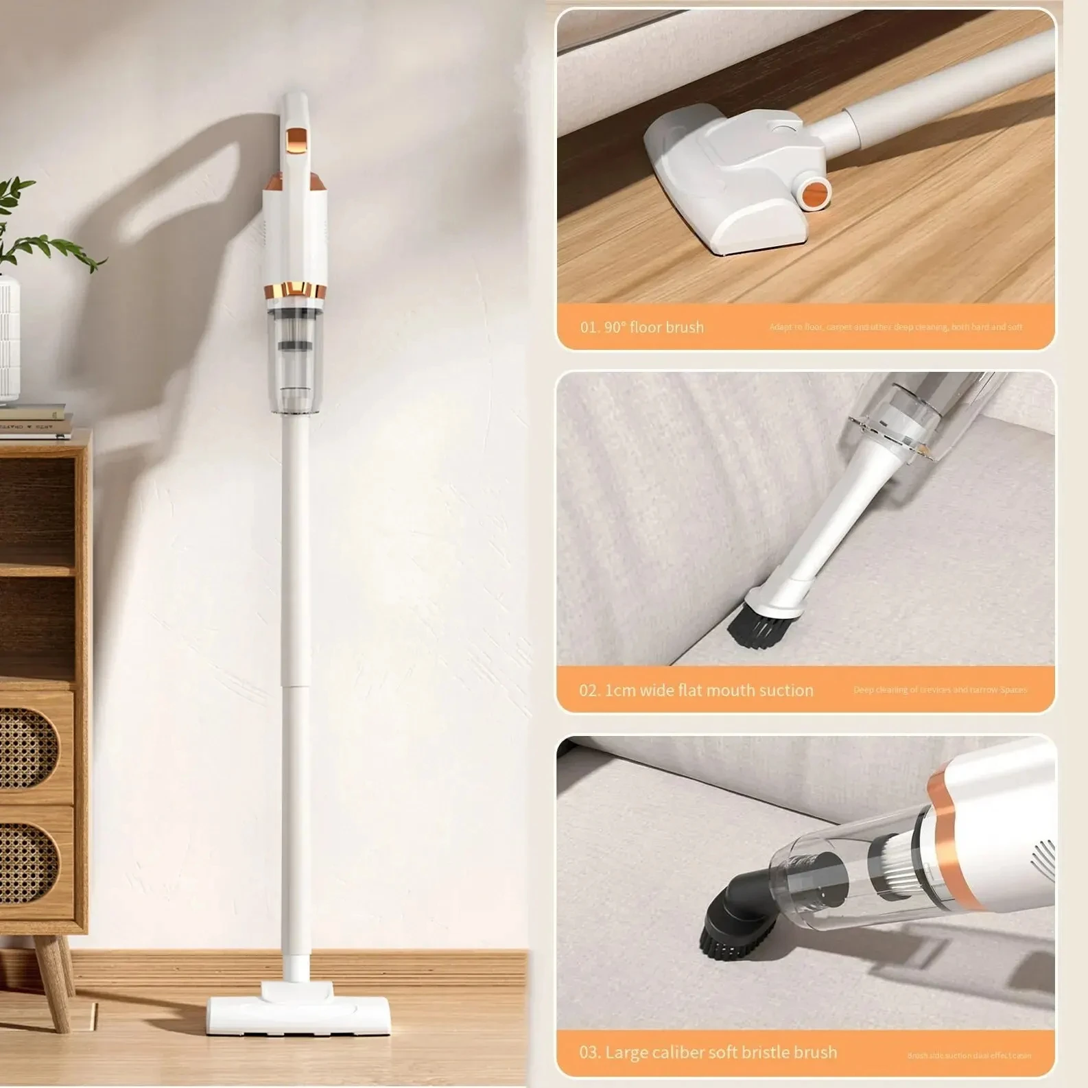 NEW Cordless Vacuum Cleaner Floor Care Handheld Rechargeable Vacuum Cleaner 3 In 1 For  Car Hand Vacuum