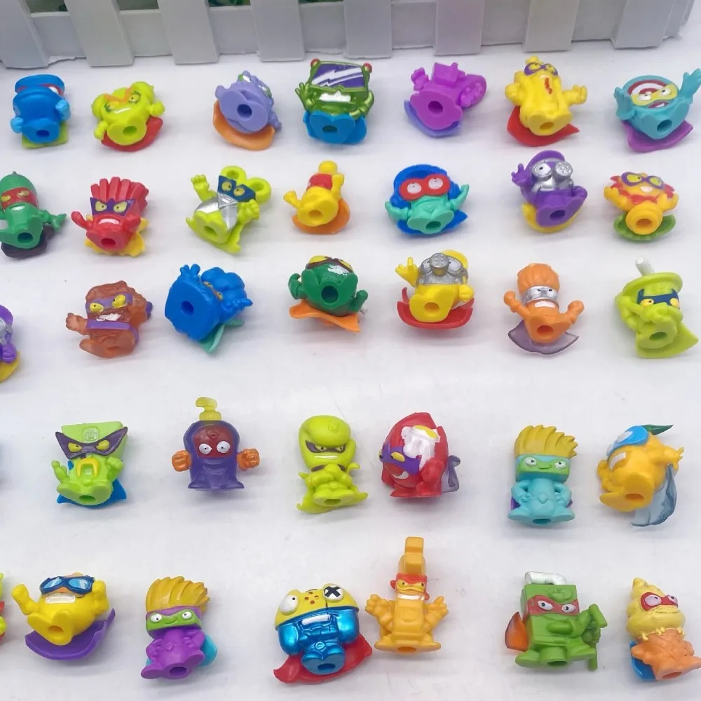 5pcs Superzings Series 1 2 3 5 Garbage Rubber Action Figures Toy 3cm Superthings Collection Model Dolls for Kids Gift