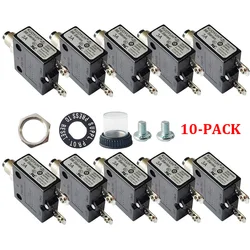 10 PCS KUOYUH 98 series 3A-50A 250V Manual Reset Thermal Overload protector switch electronic Circuit Breaker SWITCH