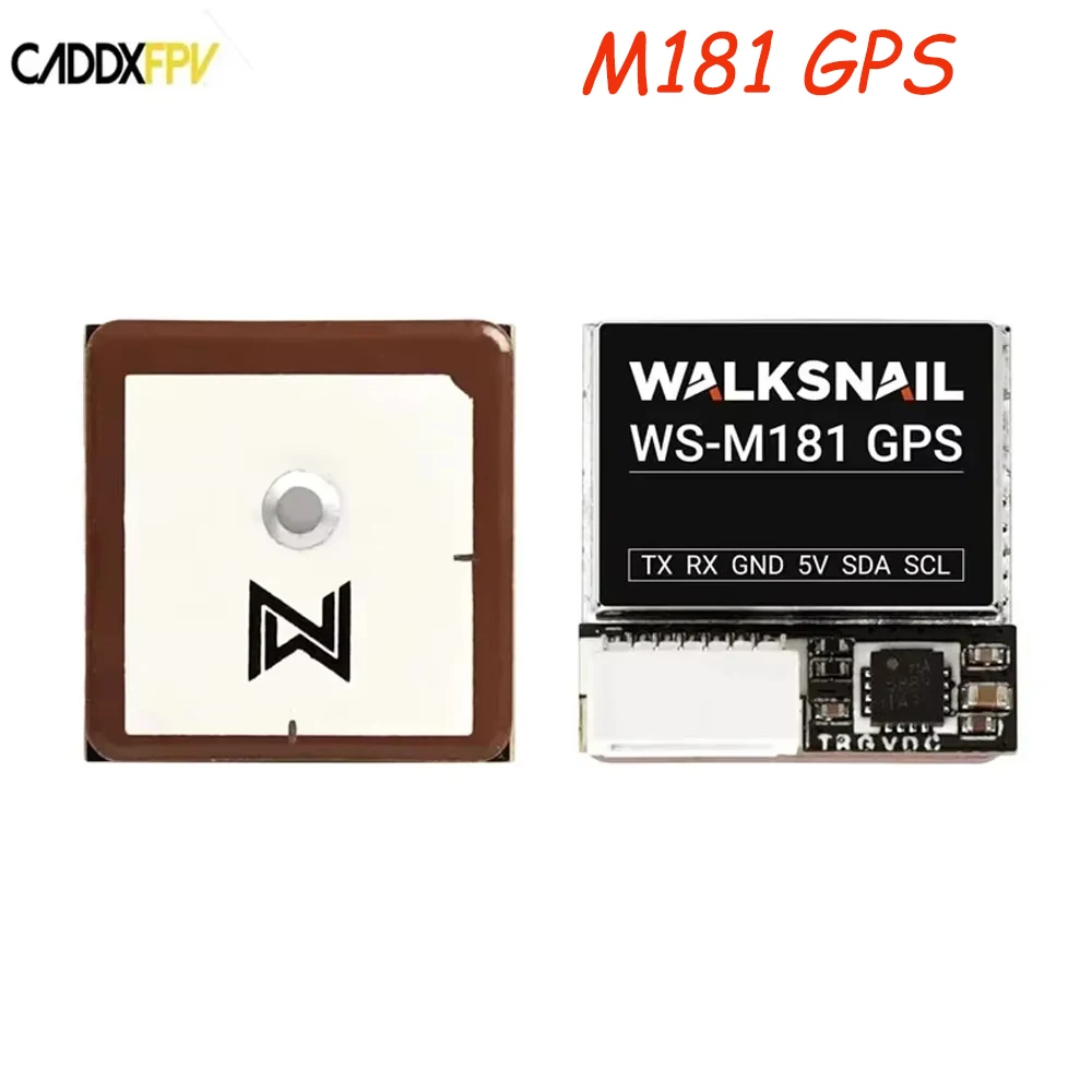 CADDX Walksnail WS-M181 GPS M10 GNSS BUILT-IN QMC5883 Компас Керамическая антенна для RC FPV Самолет Дрон для фристайла дальнего действия CADDX Walksnail WS-M181 GPS M10 GNSS BUILT-IN QMC5883 Компас Керамическая антенна для RC FPV Самолет Дрон для фристайла дальнего действия