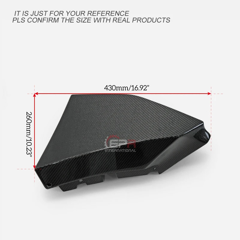 19+ A90 Tipe Double Carbon Car Part Rear Bumper Side Spat Trim