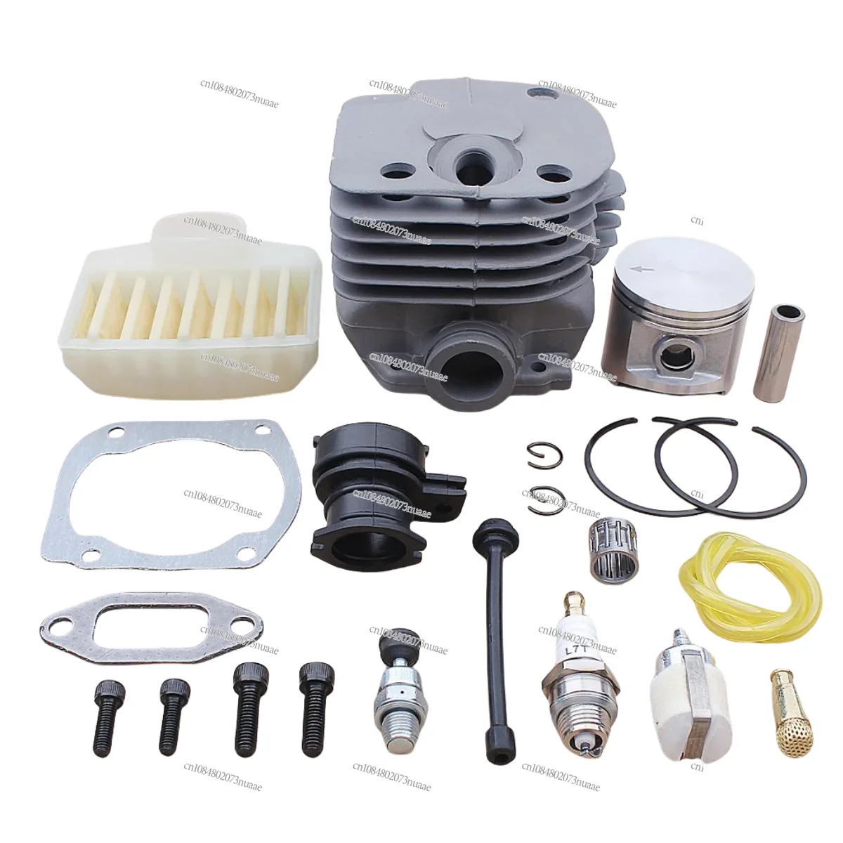 50mm Cylinder Piston Kit for Husqvarna 372 371 365 362 Chainsaw Spare Part 503939372 503814502 Air Fuel Filter Intake Manifold