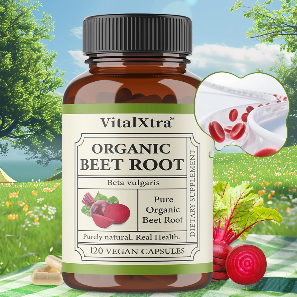 950mg Beet Root Capsules, Supports Blood Pressure, Promote Blood Circulation, Heart Health, Improve Athletic Performance
