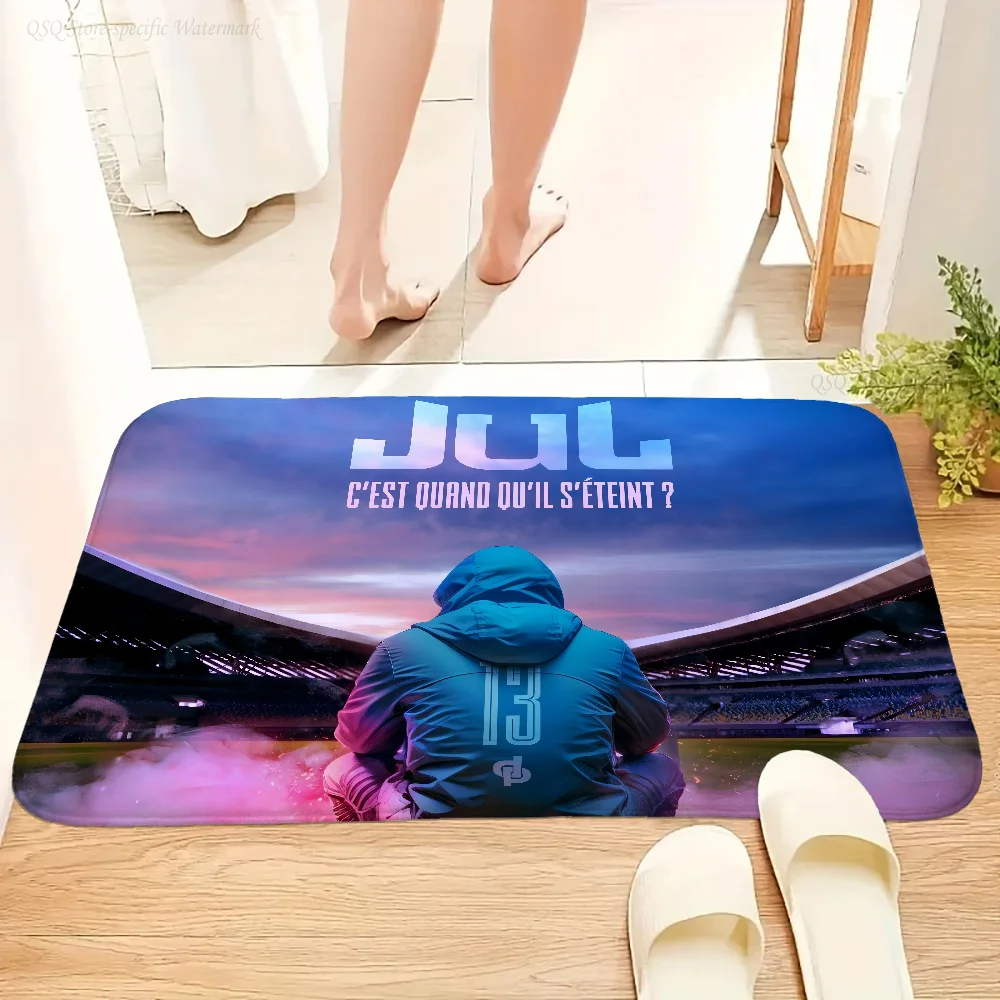 Alfombra de suelo JuL C\'est Pas Des Lol, alfombra antideslizante para cocina y dormitorio, alfombra capitoné hecha a mano, alfombra para entrada de