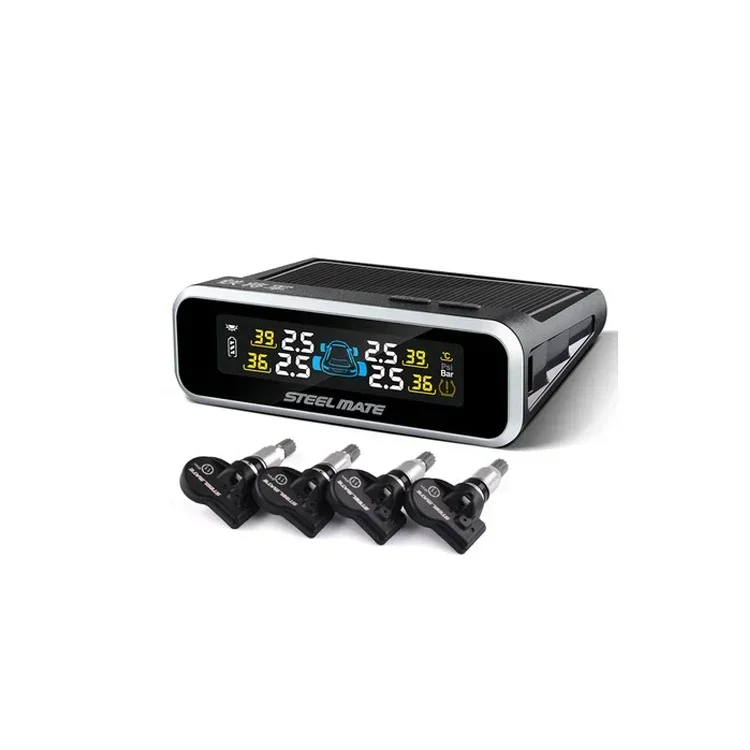 Best Car TPMS Tire Pressure Monitoring System Internal & External Sensor Power Solar TPMS Tyre Gauge Tool Set