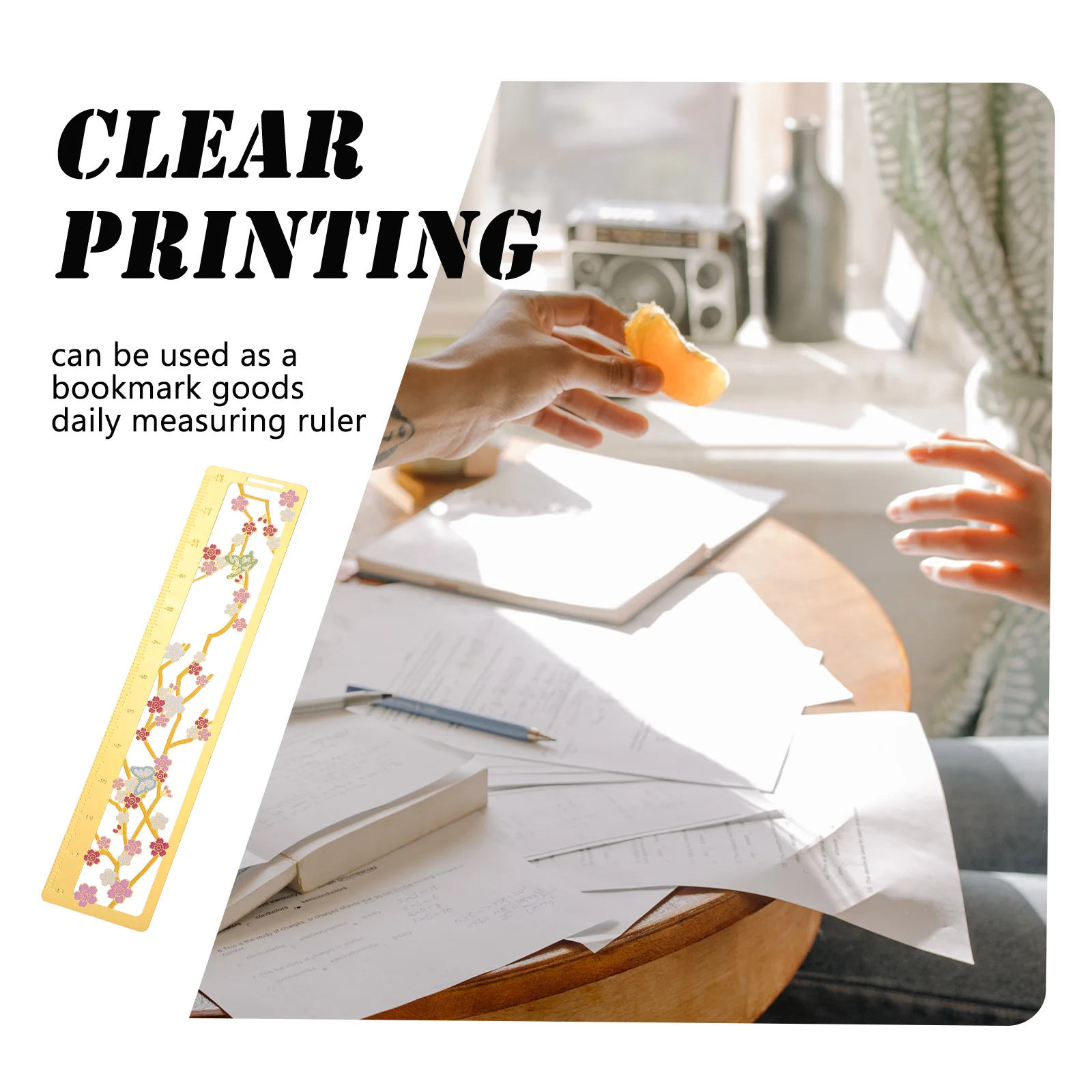 النحاس المرجعية حاكم خمر الإشارات المرجعية الثابتة الملونة صفحة علامة القراءة كعكة