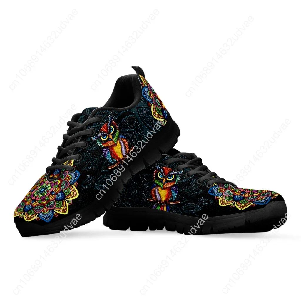 Mandala Owl Design Brand Fashion Sneakers Comfortable Summer Breathable Shoes Walking Shoes/Basketball Shoes