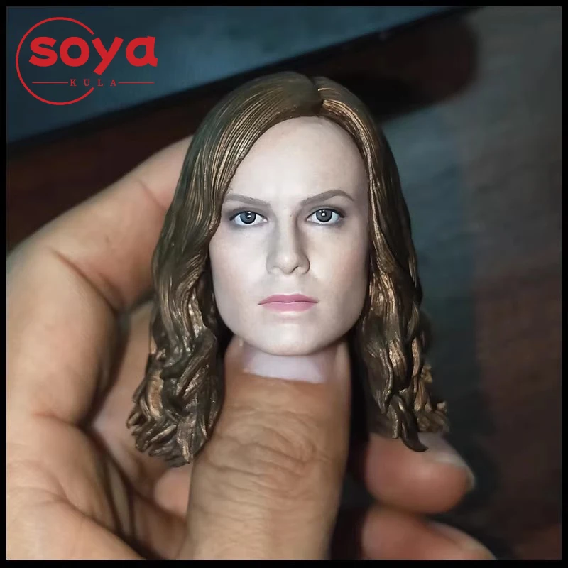 

1/6 масштаб Brie Larson голова лепка ПВХ голова резьба модель для 12 "женщина-солдат фигурка тела куклы