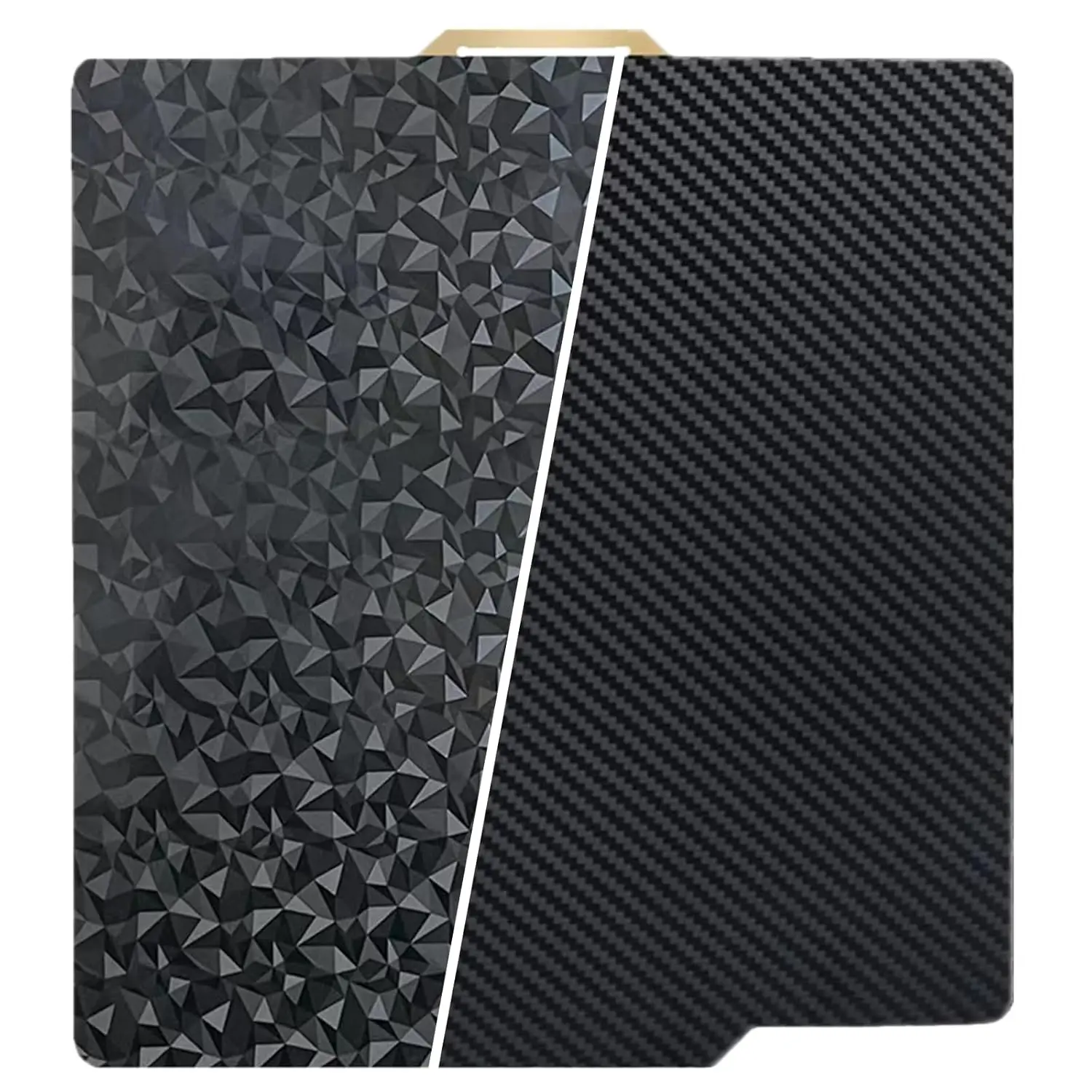 X2D P2S PEO PET Build Plate for Bambulab P1P/P1S/P2S/X1C/X1 257x257mm Double Sided Spring Steel Build Plate Diamond+Carbon Fiber