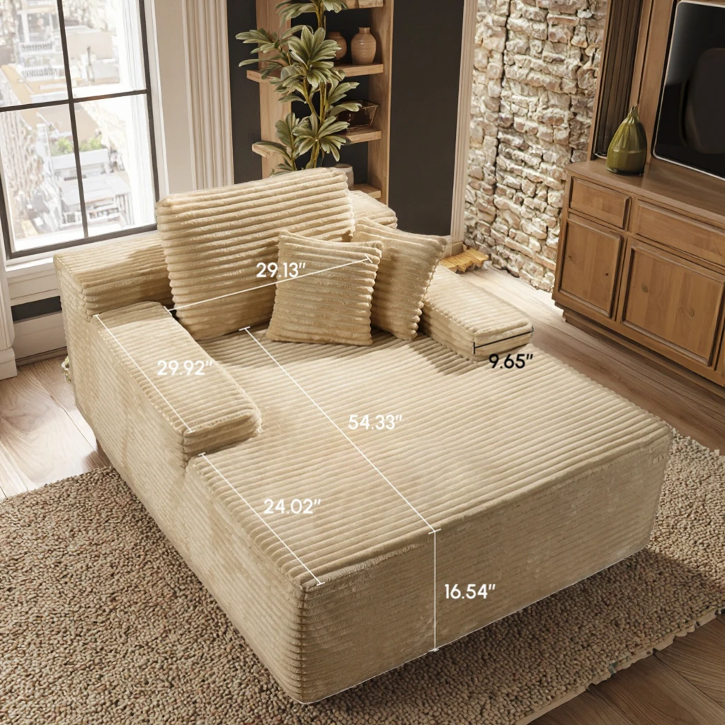 Modern Sectional Sofa Set Rectangle Vacuum Compressed Foam Fabric Velvet Material for Hotel Apartment Living Rectangle Shape