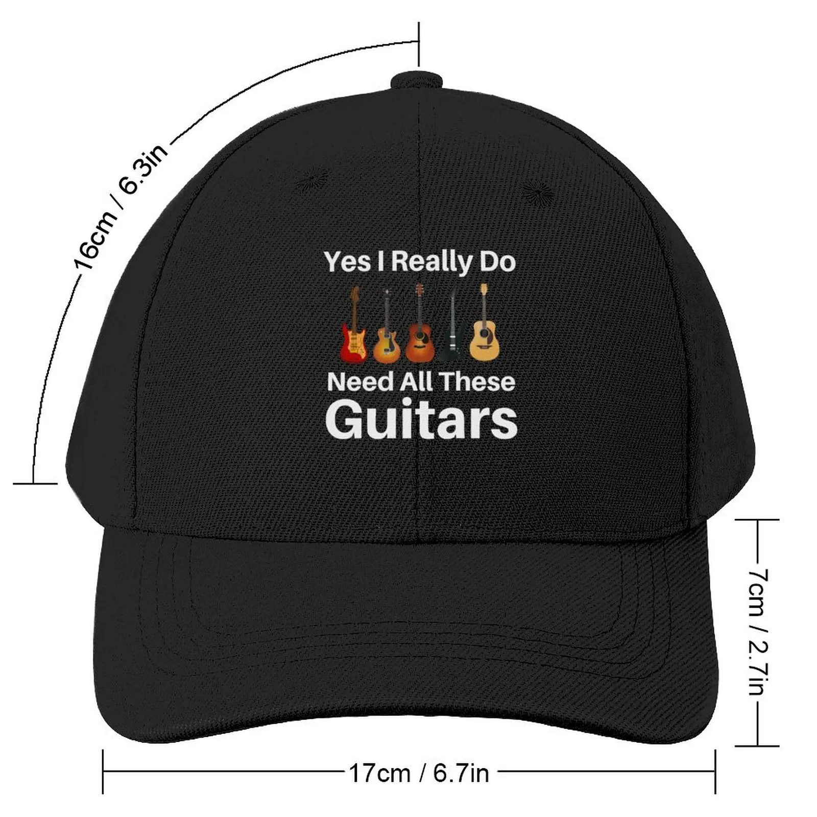 Yes I Really Do Need All These Guitars Baseball Cap Wild Ball Hat Sunhat Sports Cap Hat Beach Women's Hats 2024 Men's