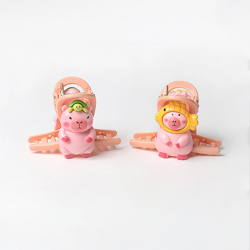 Cute Cartoon Capybara Hairpin Women Girl Headwear Hair Claw Clip Accessories Ornaments