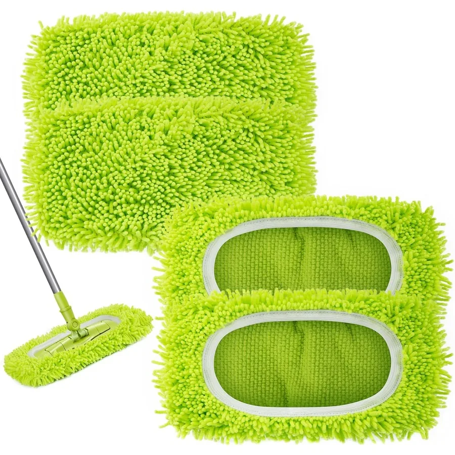 Reusable Dry Sweeping Cloths Microfiber Wet Mop Pads Compatible with Swiffer Sweeper Mop Replacement Sweeping Mopping pad Refil