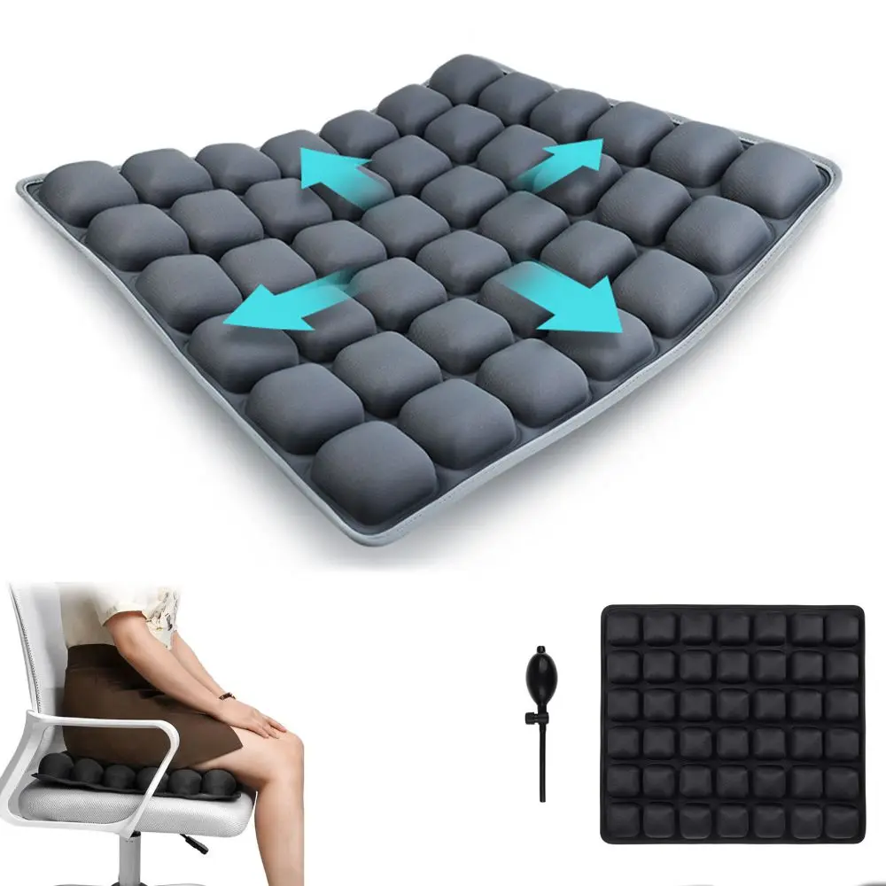 New Air Bags Travel Cushion High Rebound Pressur Breathable Travel Seat Cushion Portable Lightweight 3D Inflatable Seat Cushion