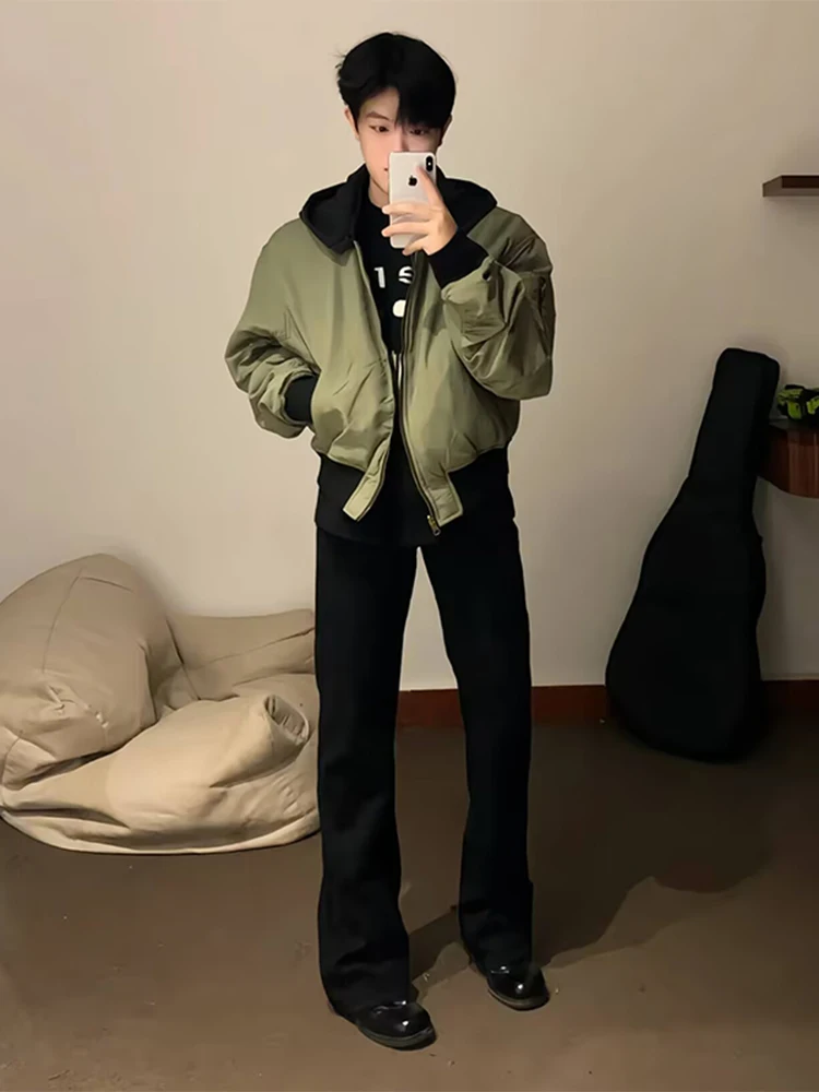 

Cleanfit High Waist Slim Straight Leg Bla Bell Bot Men's Pants Cool Sle Casual Wear Long Lasting Youthful Trend