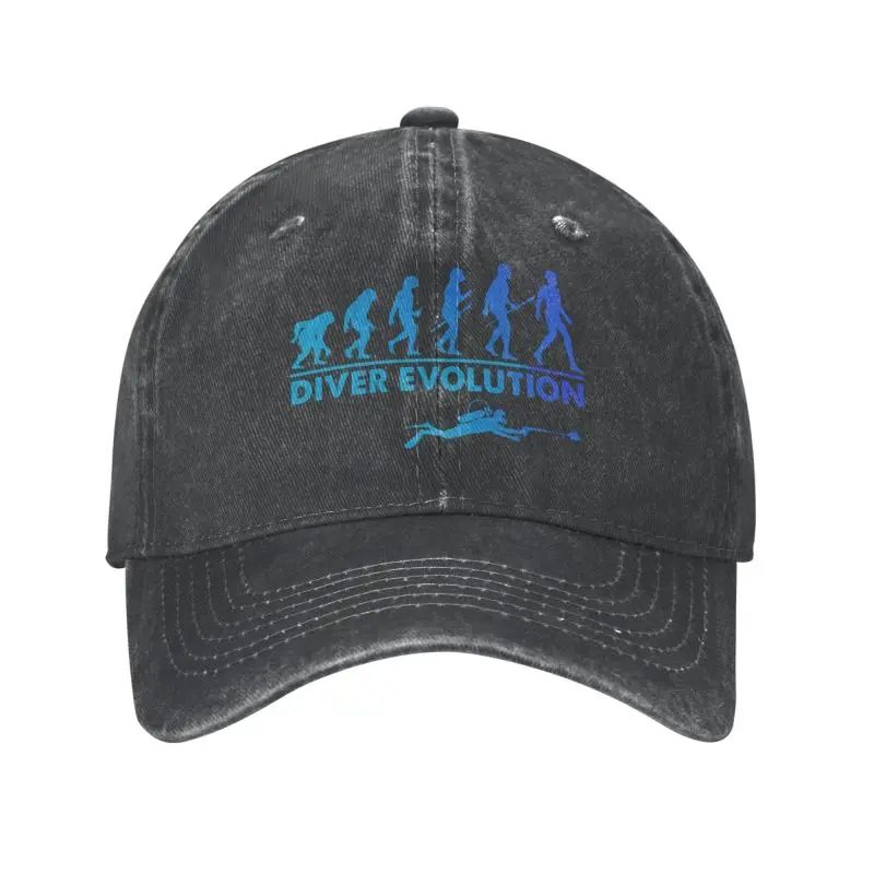 

Fashion Unisex Cotton Scuba Diver Evolution Baseball Cap Adult Diving Adjustable Dad Hat Men Women Outdoor