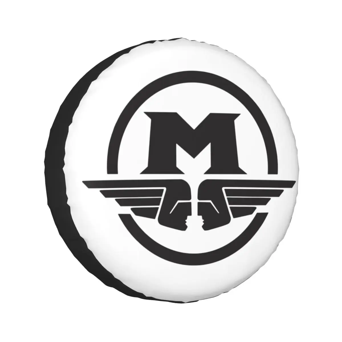 

Motobecane Logo - Black Print Spare Tire Cover for Jeep SUV RV 4WD Trailer 4x4 Wheel Protector Covers 14" 15" 16" 17" Inch