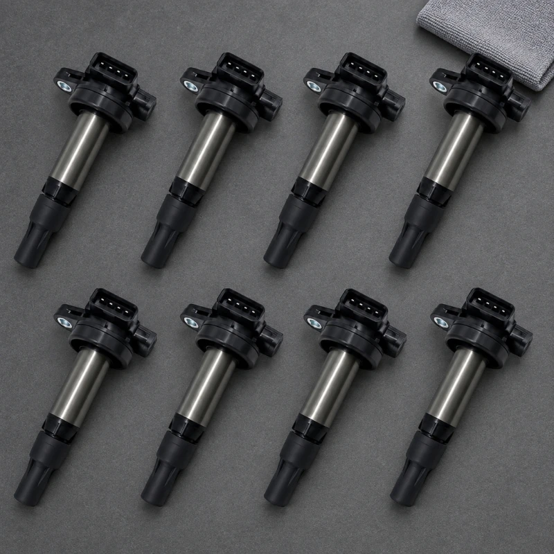 Elongated Ignition Coil 6R83-12A366AA with Mounting Flange for Vehicle Service
