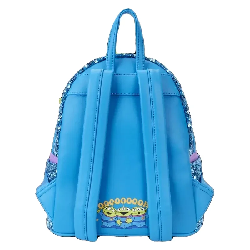 ディズニートイストーリーミニバックパック女性、エイリアン、ラウンジフライ、キラキラ、ダブルストラップ、ショルダーバッグ、財布、学校、かわいい、漫画