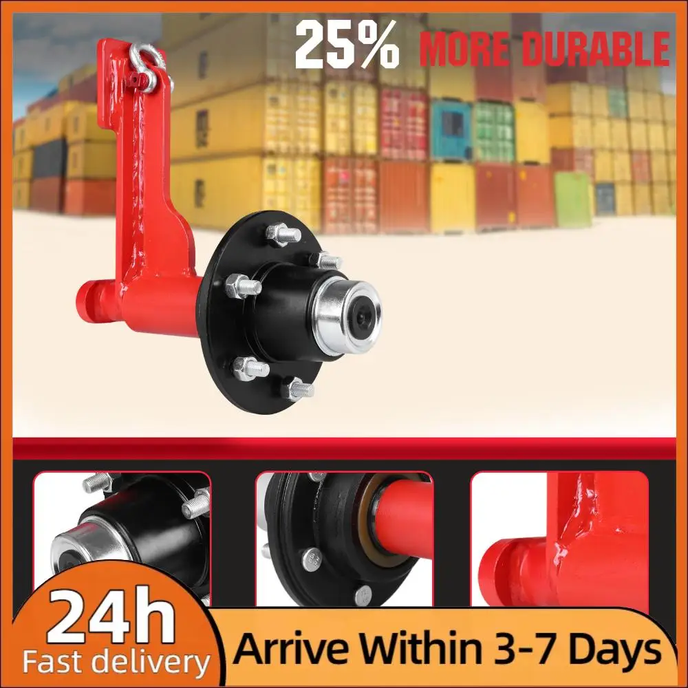 

2Pack 6-Lug Wheels Heavy-Duty Axles with Ratchet Tie Container 6-Ear Wheel Kit 22000LBS Capacity for Move 20ft-40ft Containers