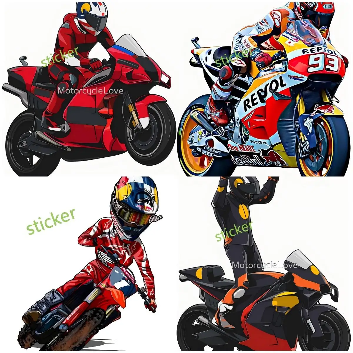 

Personality Fly Motorcycle Label Car Sticker Vinyl Bumper Decal Waterproof Caravan Car Accessories