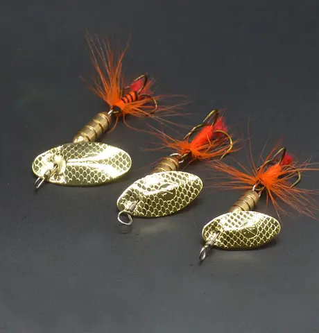 वॉक फिश 3 पीस फिशिंग ल्यूर स्पिनर बैट कंपाउंड बैट 3 ग्राम 4.5 ग्राम 5.5 ग्राम रोटेशन स्पून फेदर जिग बज़ आर्टिफिशियल बैट 10 best sales बज़ चारा - №10