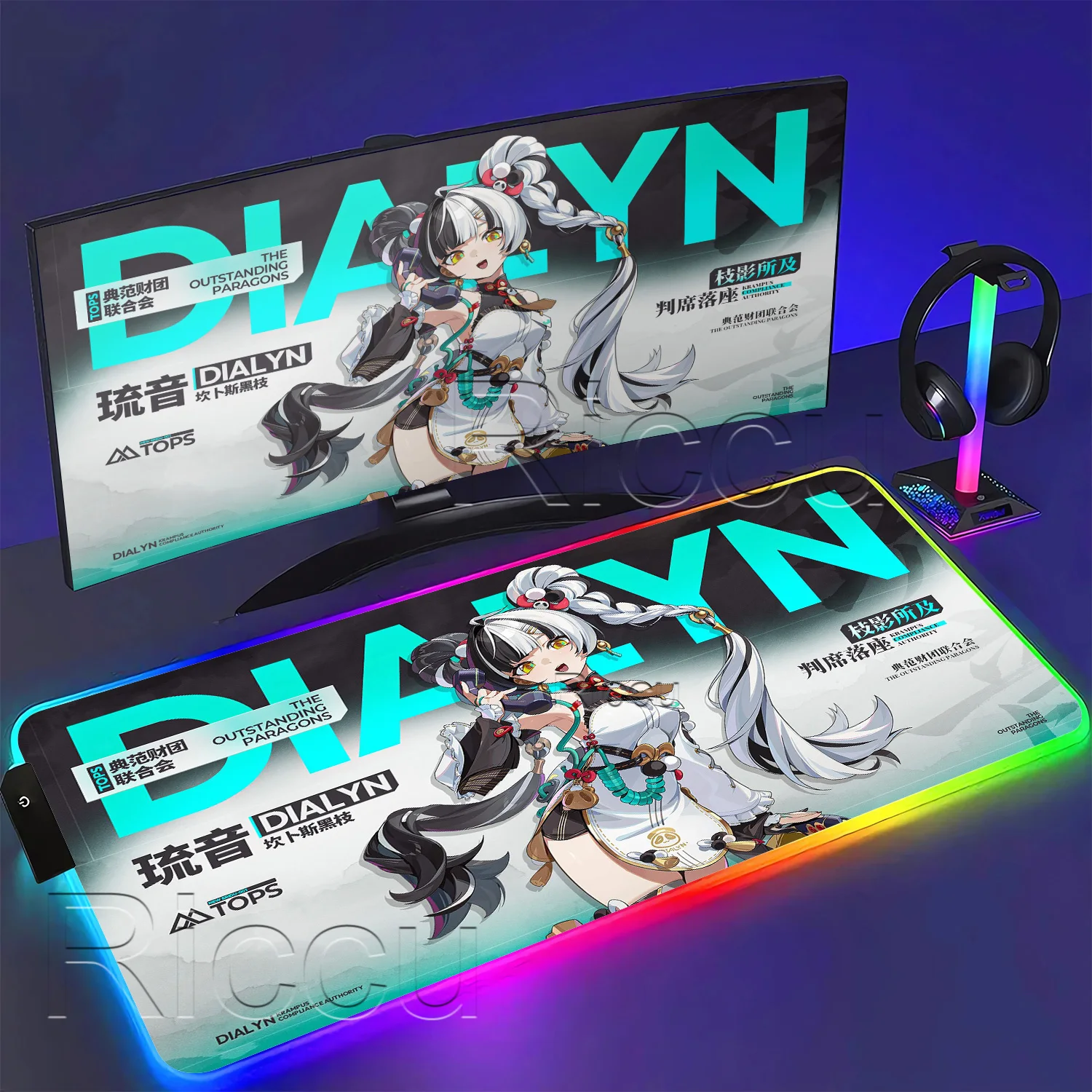 RGB Mouse Pad Hoshimi Miyabi‌  - огляд і ціна Gaming Keyboard No Rgb
