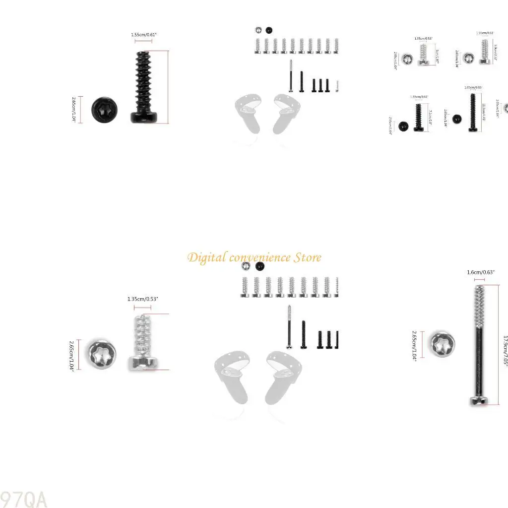 97QA 1Set مسامير لـ Oculus Quest 2 Controller Handled Mownstick Repair #1