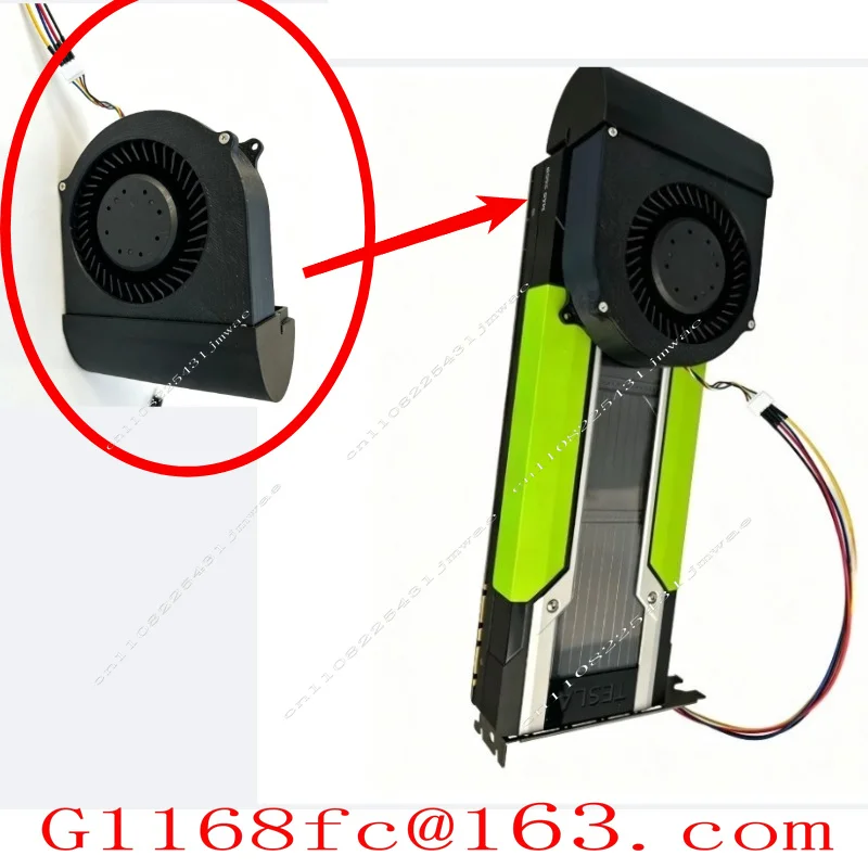 Suitable for Tesla P100 P40 M40 K80 V100 Graphics Card Modification with Active Cooling Components