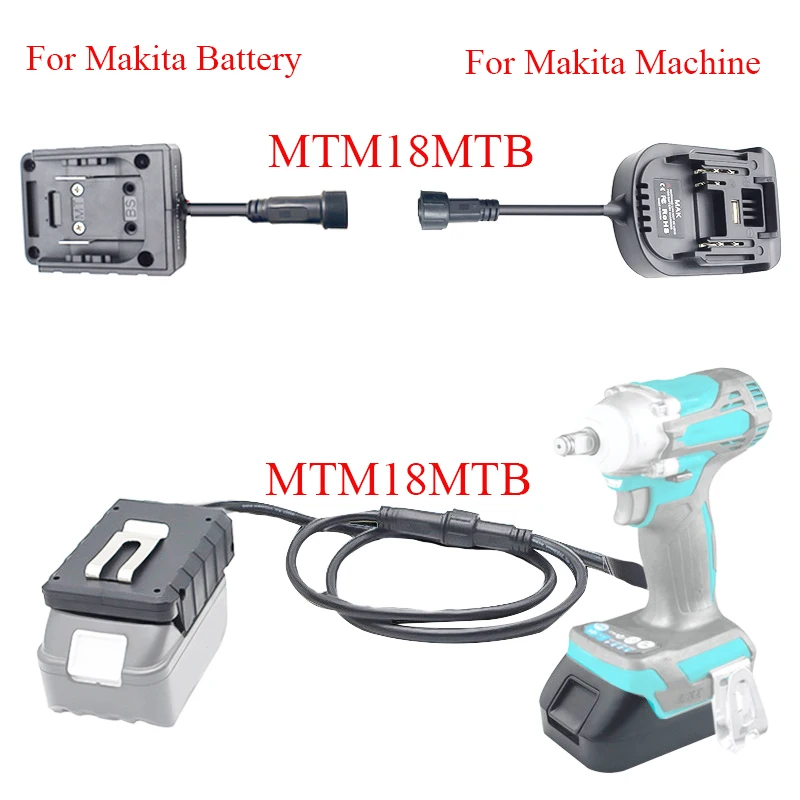 Imagem -04 - Li-ion Bateria Ferramentas Adaptador Conversor Linha Estendida Redutor de Peso para Makita para Dewalt para Bosch para Milwaukee 18v Hongsong