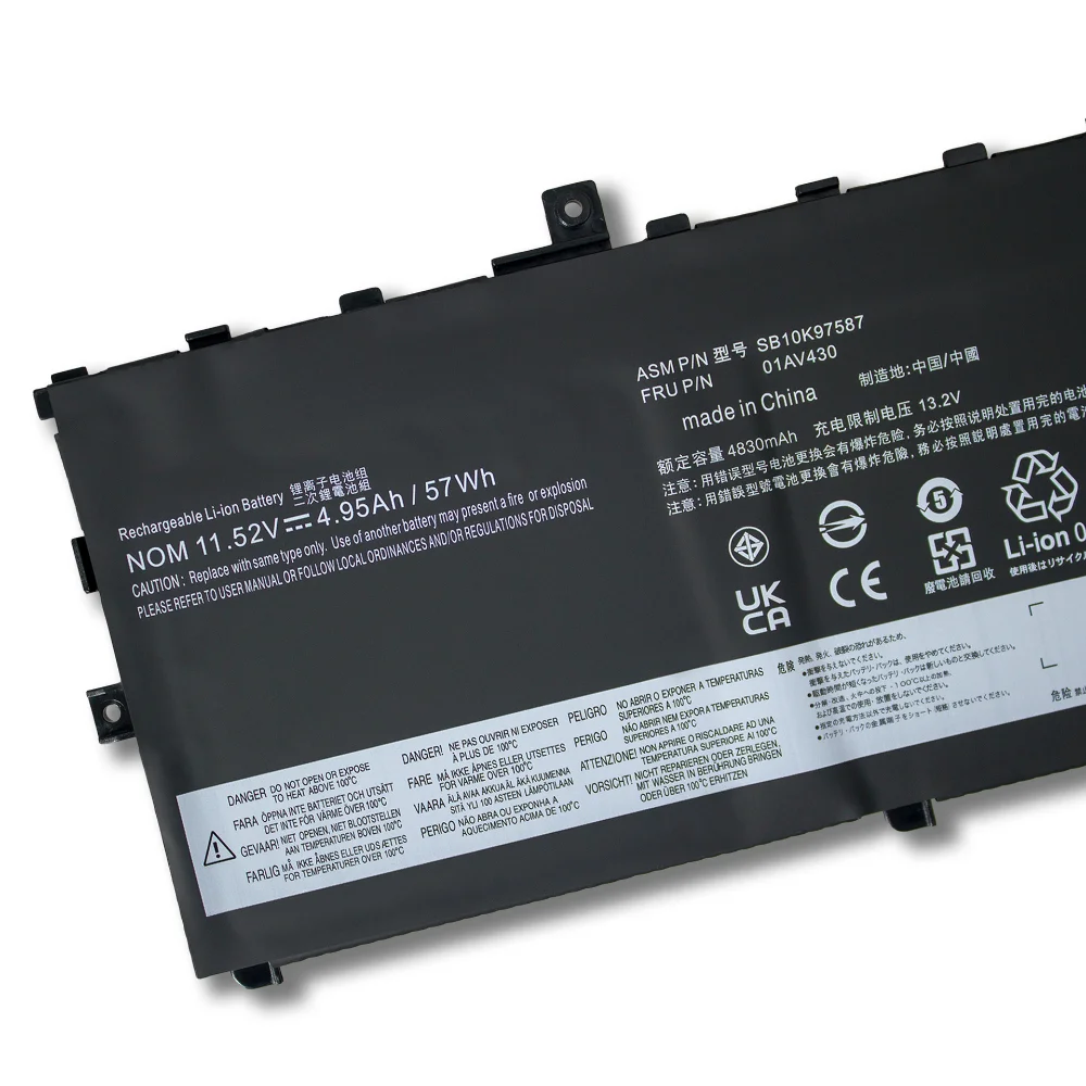 01AV430 01AV431 01AV429 Laptop Battery For Lenovo ThinkPad X1 Carbon 5th Gen 2017 6th Gen 2018 SB10K97586 SB10K97587