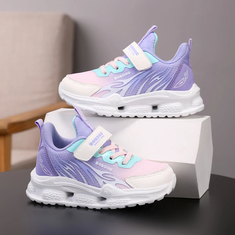 

Детская спортивная обувь, легко надеть, модная нескользящая повседневная обувь для бега на мягкой подошве для детей