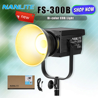 Nanlite FS-300B Bi-color LED Video Light with NANLINK APP Control 350W 2700K-6500K for Camera Photography Studio CRI 96 TLCI 97