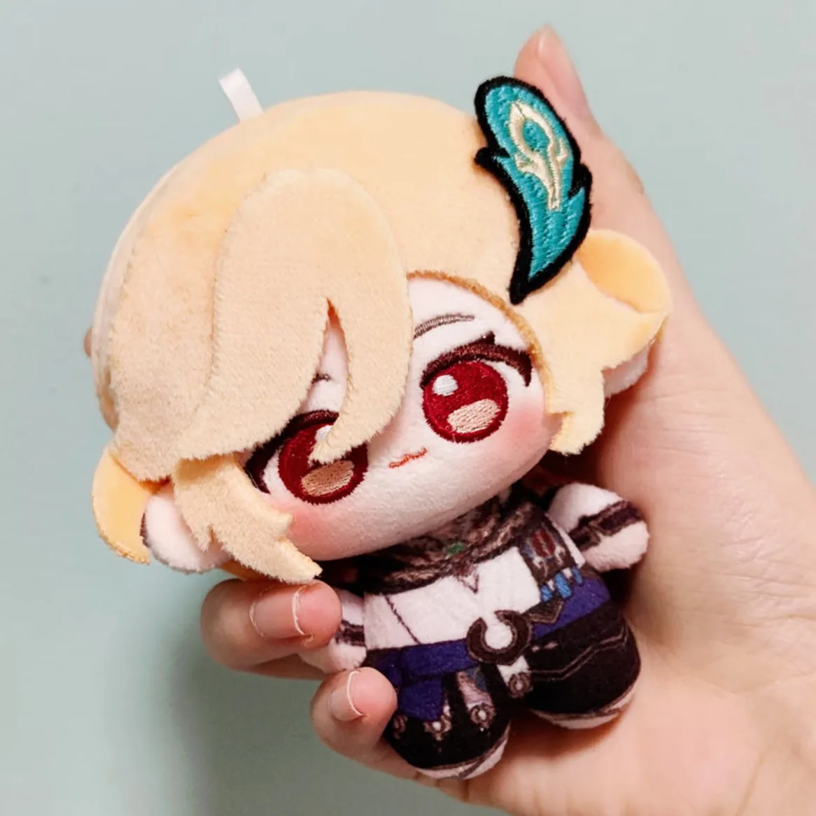 오리지널 Genshin god Kasplay 속성 면 인형 10cm 프린트 인형