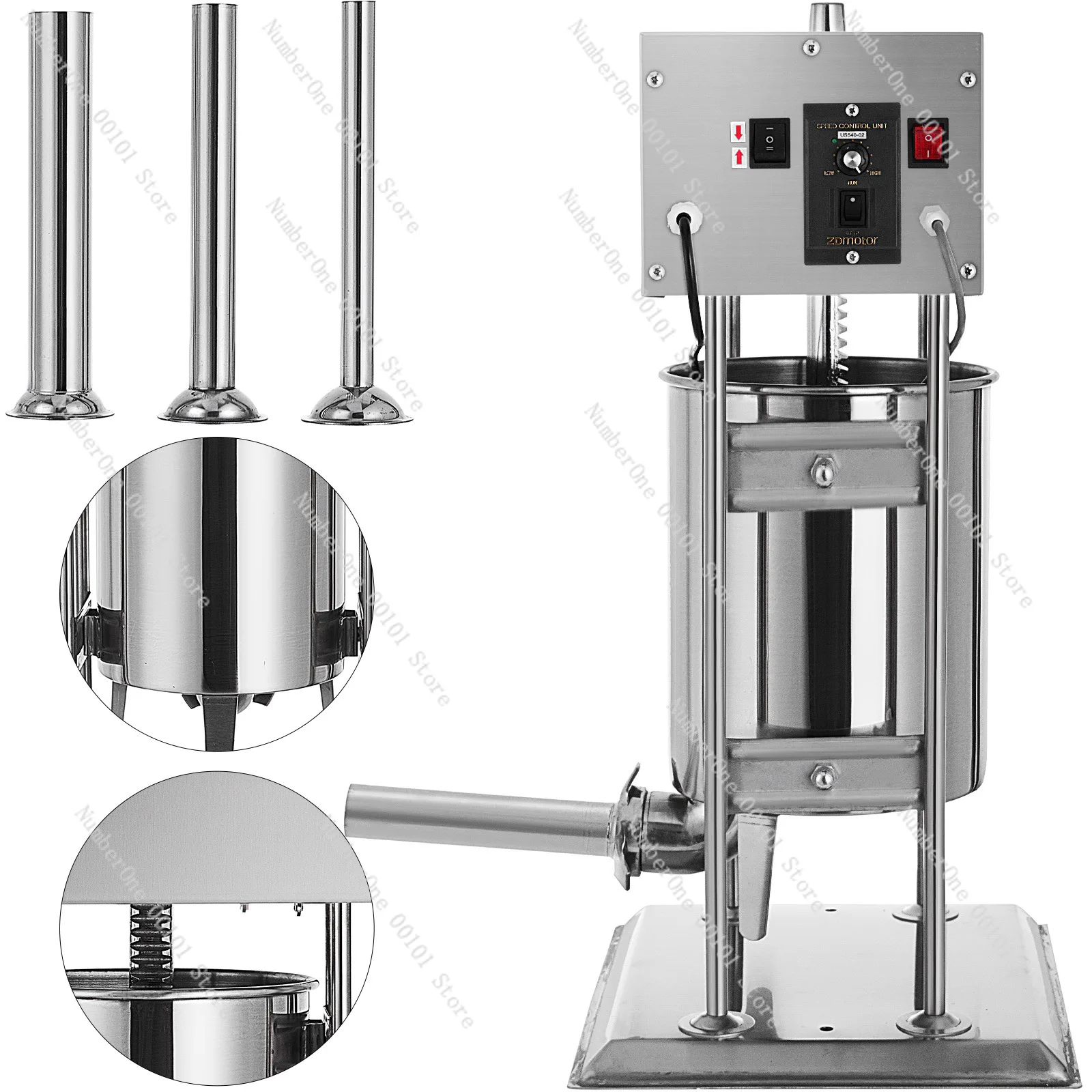 304 Stainless Steel Commercial Sausage Filling Machine Electric Sausage Stuffer 10L Vertical Sausage Filler Meat Filling Machine