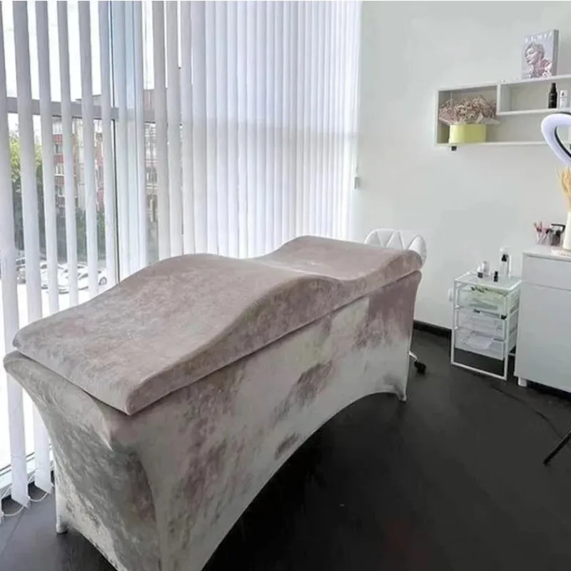 

Private Label Pink Curved Lash Beds Memory Foam Curved Topper Mattress Lash Bed Cover