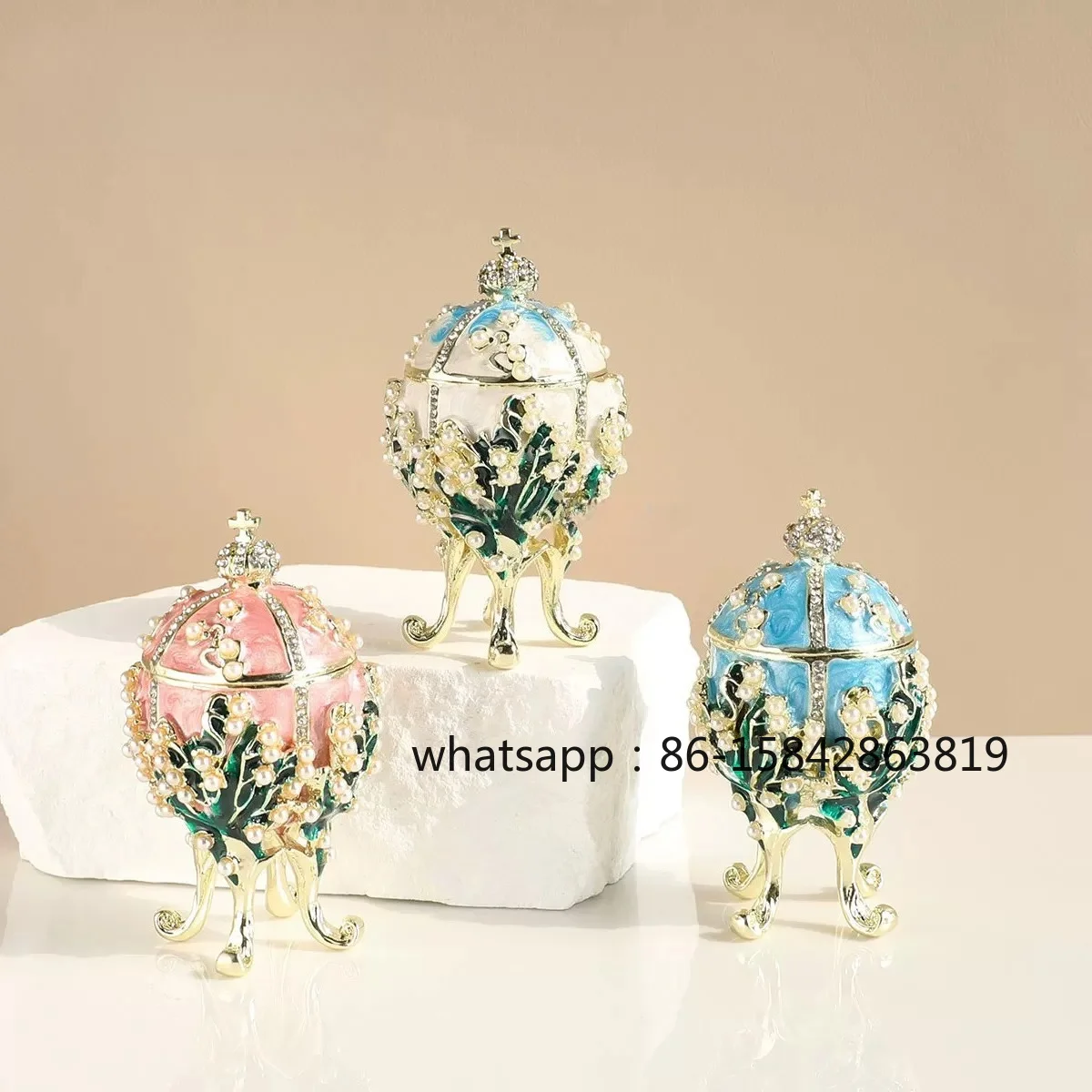 Dragon Fruit, Russian Egg, Enamel Jewelry Box, Small Ornaments, Exquisite Storage.