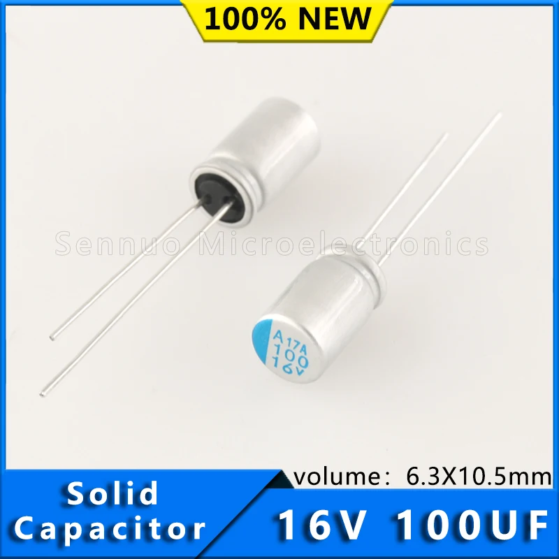 New original imported Nippon Chemi con solid-state capacitor 16V 100UF 6.3X10.5 100uf 6.3 * 10.5 PSA16VB100MHF11T12E0 from Japan