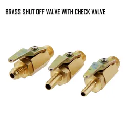 Brass Shut Off Valve With Ball Check Valve 1/4