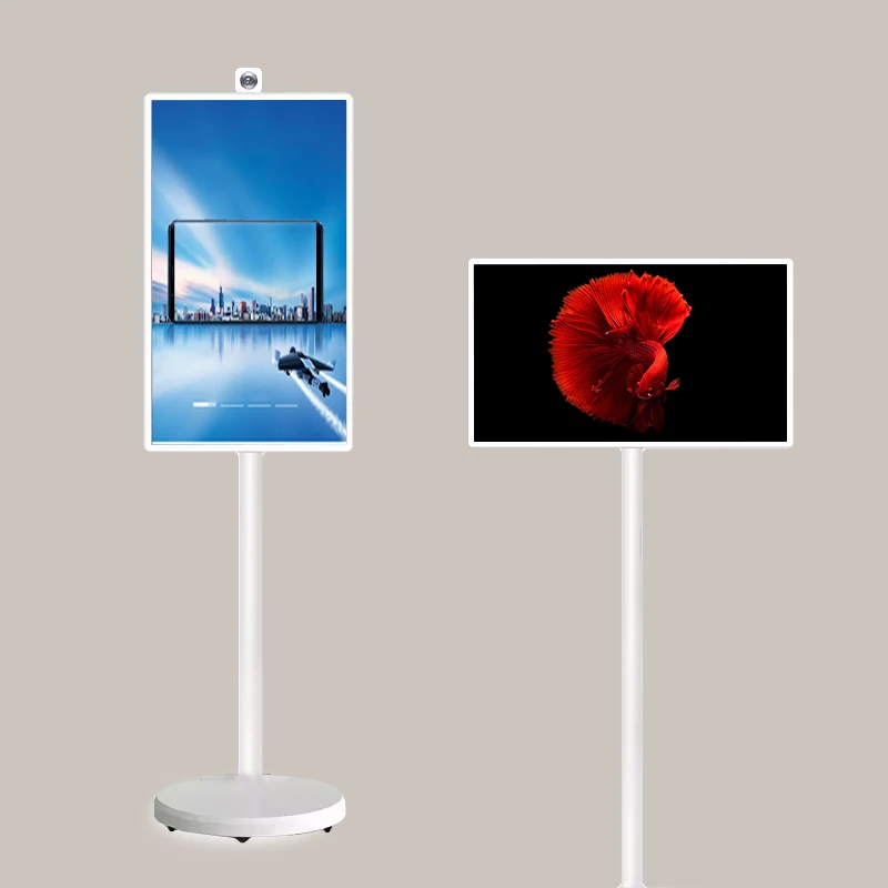 

32 Inch Smart Display Android 12 Capacitive Touch Portable Rotatable TV with Camera Stand by Me